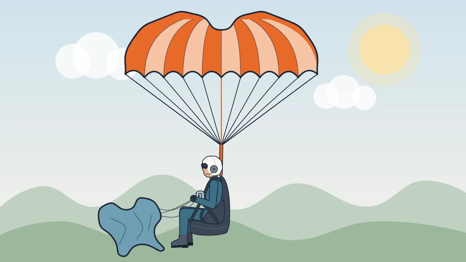 Dù phụ dù lượn và paramotor: cách gấp, cách lắp, lưu ý