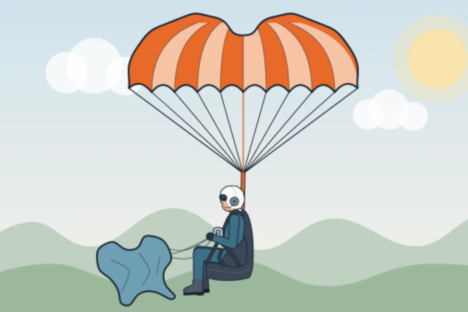 Dù phụ dù lượn và paramotor: cách gấp, cách lắp, lưu ý
